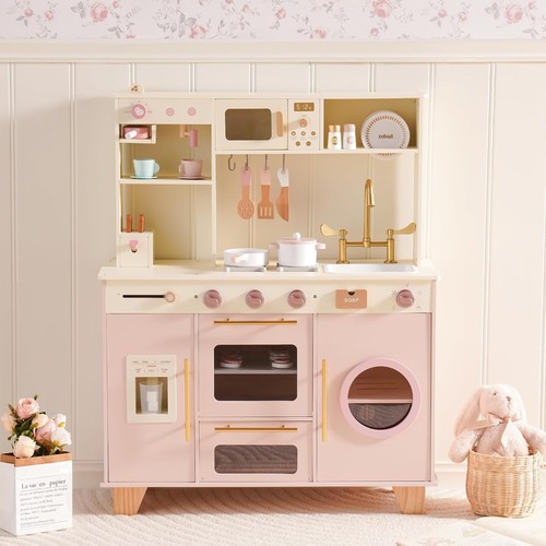 Kinder spielküche holz rosa - spielküche,
