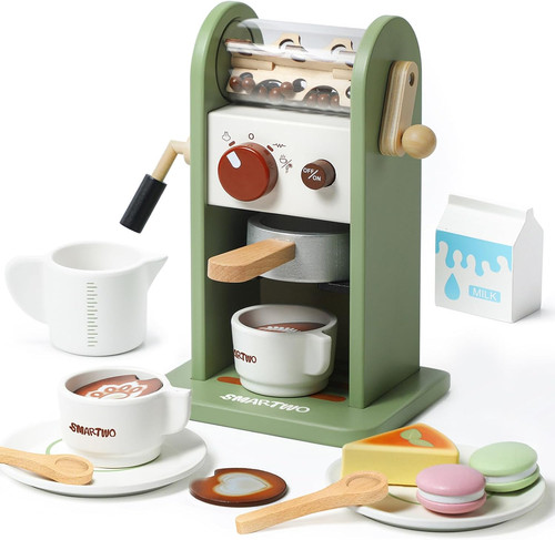 Holz kaffeemaschine spielzeug - kaffeemaschine,